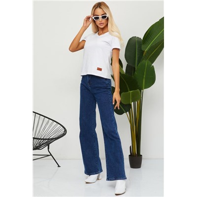 Футболка женская с v-образной горловиной РИФУТЖЕН (Белый)