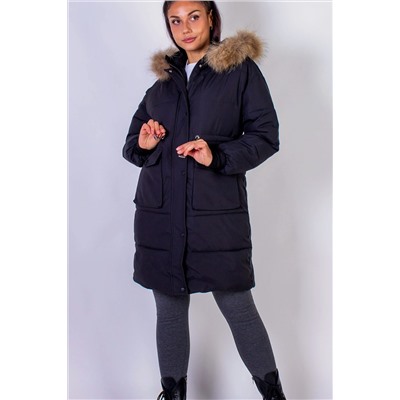 Куртка с капюшоном натуральный мех арт. 617 НАТАЛИ, 1071285