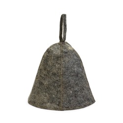 Набор для бани, 3 предмета: шапка, рукавица, коврик, серый, «Добропаровъ»