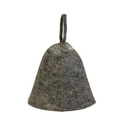 Набор для бани, 3 предмета: шапка, рукавица, коврик, серый, «Добропаровъ»