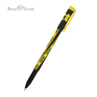 Ручка шариковая 0.5 мм "FunWrite.Keep Away. Caution" синяя 20-0212/50 Bruno Visconti
