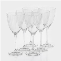 Набор бокалов для вина из хрустального стекла Bohemia Crystal «Кейт», 250 мл, 6 шт.