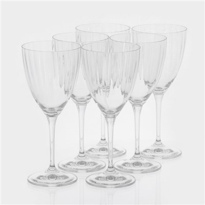 Набор бокалов для вина из хрустального стекла Bohemia Crystal «Кейт», 250 мл, 6 шт.