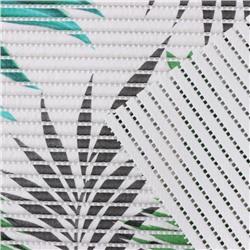 Коврик для дома Доляна «Пальмовая ветвь», 40×65 см, зелёный