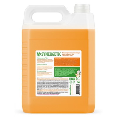 Жидкое мыло Synergetic Фруктовый микс, 5 л