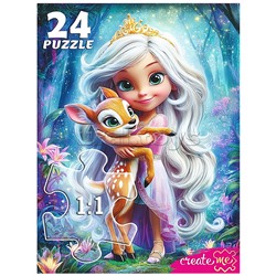 Макси-пазлы 24 "Принцесса и олененок"