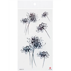 Татуировка-наклейка (11,4х21см) Цветочный микс 2 ( Арт. ТА-1764)
