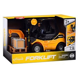 Погрузчик "Вилочный" 1:14 (свет. Звук) в коробке