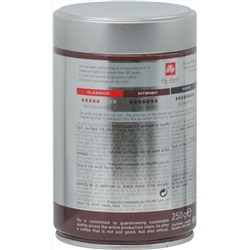 illy. Intenso (молотый) 250 гр. жест.банка
