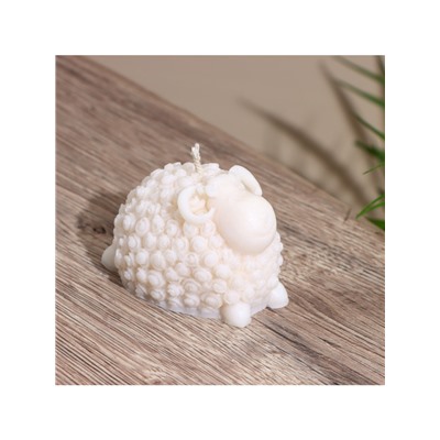 Свеча фигурная формовая «Барашек», 4×4.5×6 см, соевый воск