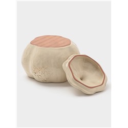 Горшок для запекания Борисовская керамика «Тыква», 750 мл, бежевый