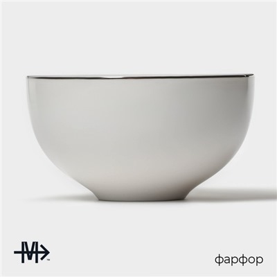 Салатник Magistro La Perle, 250 мл, d=10.2 см, фарфор, белый