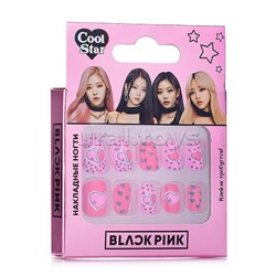 Косметика для девочек. Накладные ногти, Black Pink, Cool Star