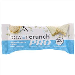 BNRG, Power Crunch Protein Energy Bar, PRO, French Vanilla Créme, 12 Bars, 2.0 oz (58 g) Each