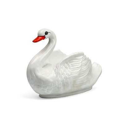 Декоративное кашпо для цветов «Лебедь», 2.5 л, 40×30×30 см, гипс