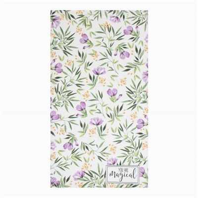 Кухонный набор подарочный Leaves: полотенце, варежка-прихватка, кисть, лопатка, венчик