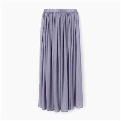Юбка макси женская MINAKU: Casual Collection, серо-голубая, размер 46