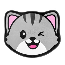 Коврик плюшевый c эффектом памяти "Кот" 50x60см