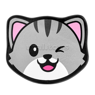 Коврик плюшевый c эффектом памяти "Кот" 50x60см