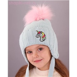 18-90-L Шапка для девочки флис (50-52)