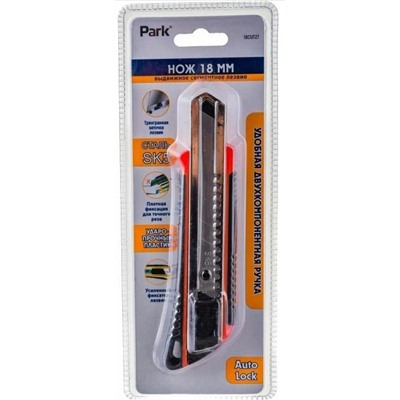 Нож.канцел.18CUT27 18ммНОЖ