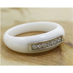 Кольцо с керамикой