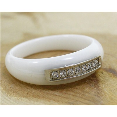 Кольцо с керамикой