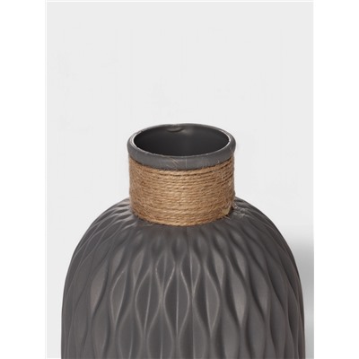 Ваза для сухоцветов Wikels, пластик, 12×14 см, серая