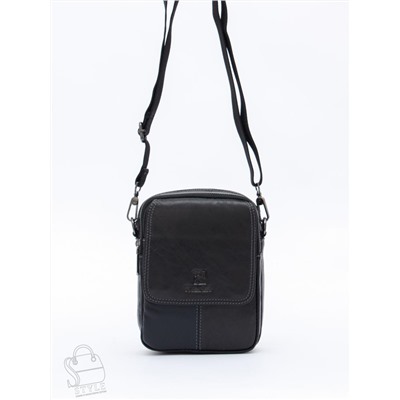 Сумка мужская кожаная 8613S black Fuzhiniao