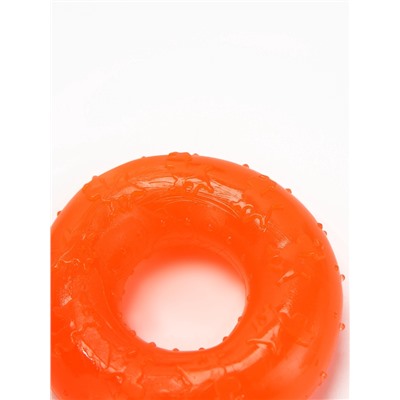 Жевательная игрушка дял собак «Кольцо», 6.7×2 см, прозрачная, PP, оранжевая