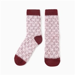 Носки женские махровые MINAKU, бордовые, размер 36-41