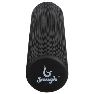 Ролик массажный Sangh, 60×15 см, цвет чёрный
