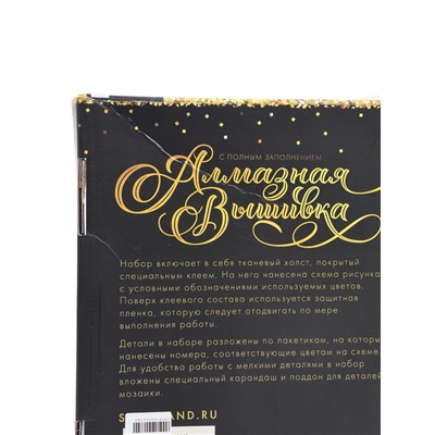 УЦЕНКА Алмазная вышивка с полным заполнением «Березки» 40×50 см