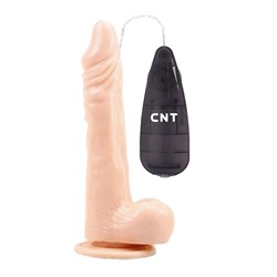 Телесный вибратор-реалистик 8.5 Vibrating Beginner Dildo - 21,5 см.