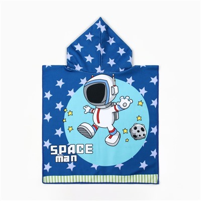 Полотенце-пончо детское LoveLife «Космонавт» 60×120 см, 100% пэ, 230 г/м²