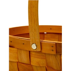 Корзина плетёная для хранения Locus, с ручкой, ива, коричневая, набор 3 шт.