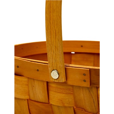 Корзина плетёная для хранения Locus, с ручкой, ива, коричневая, набор 3 шт.