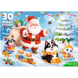 Пазлы 30 MAXI "Снежная горка"