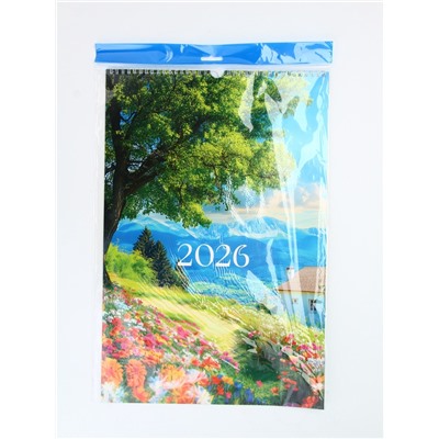 Календарь 2026 перекидной на ригеле А3 «Пейзажи»