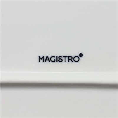 Блюдо Magistro «Сюита», 35.5×23.5 см, овальное, фарфор, белое