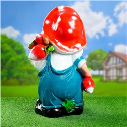 Садовая фигура из гипса «Гном с овощами», 24×33×54 см