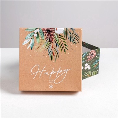 Набор подарочных коробок 5 в 1 «Зимний», 14×14×8 - 22×22×12 см, Новый год