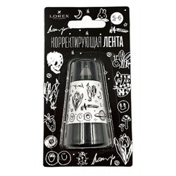 Корректор-лента 5 мм х 6 м "TATTOO.BLACK" корп.черный LXCT-TTB LOREX