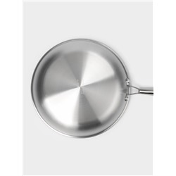 Сковорода 3Ply Hanna Knövell, d=30 см, h=5.5 см, толщина 2.2 мм, индукция, антипригарное покрытие, нержавеющая сталь