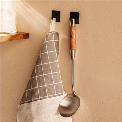 Половник SL Home «Рустик», 38×10 см, нержавеющая сталь, серебристый