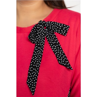 Блуза Федерика (малиново-черная) Б14990-18М