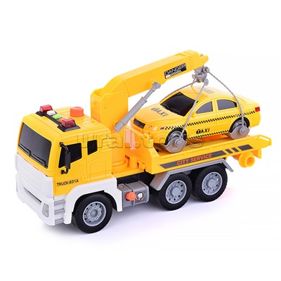 Машина "Спецтехника" (свет, звук) в коробке