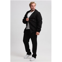 20 Толстовка мужская с молнией (Черный)