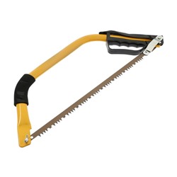 Пила лучковая ТУНДРА, «волчий зуб» для быстрого пила по сухой и мокрой древесине, 450 мм