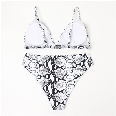 Купальник раздельный женский MINAKU, со змеиным принтом, размер 42